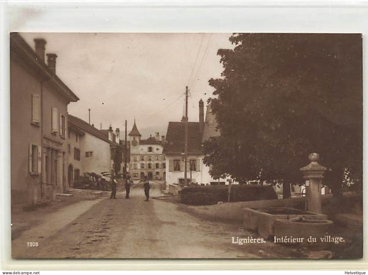 Lignières Intérieur Du Village 1917 - Lignières