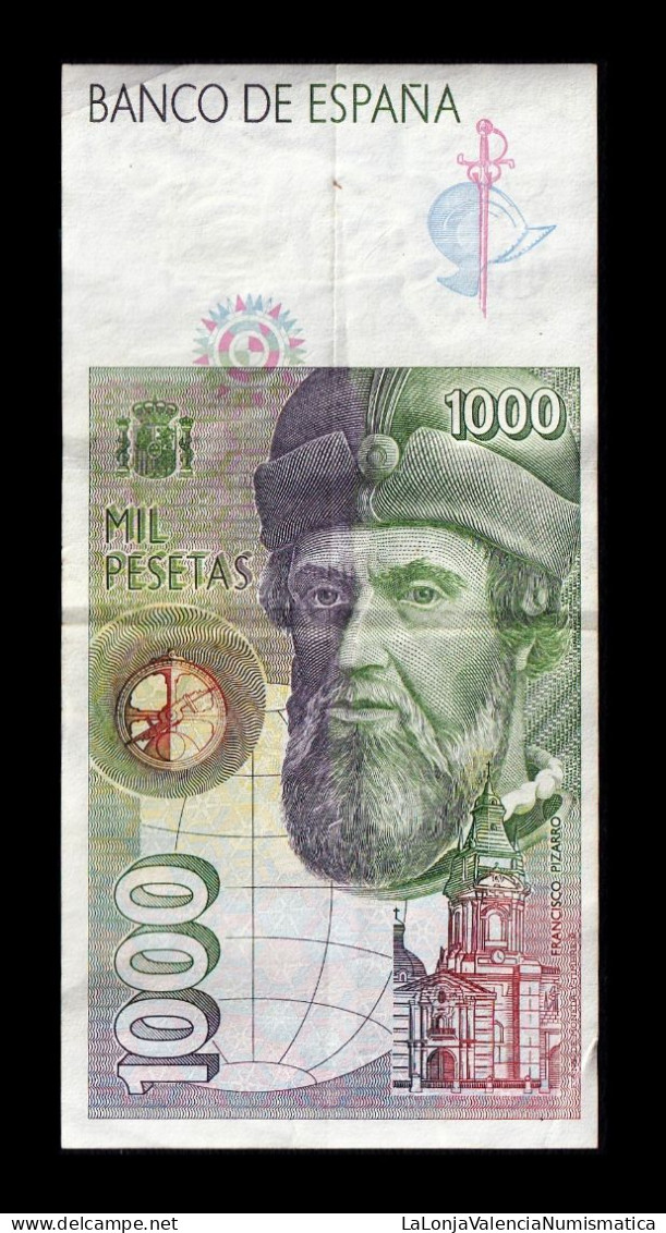 España Spain 1000 Pesetas Hernán Cortés 1992 Pick 163 Serie 9B Reposición Mbc Vf - [ 4] 1975-… : Juan Carlos I