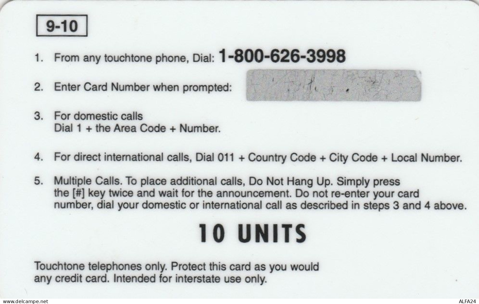 PREPAID PHONE CARD STATI UNITI (E49.46.8 - Autres & Non Classés