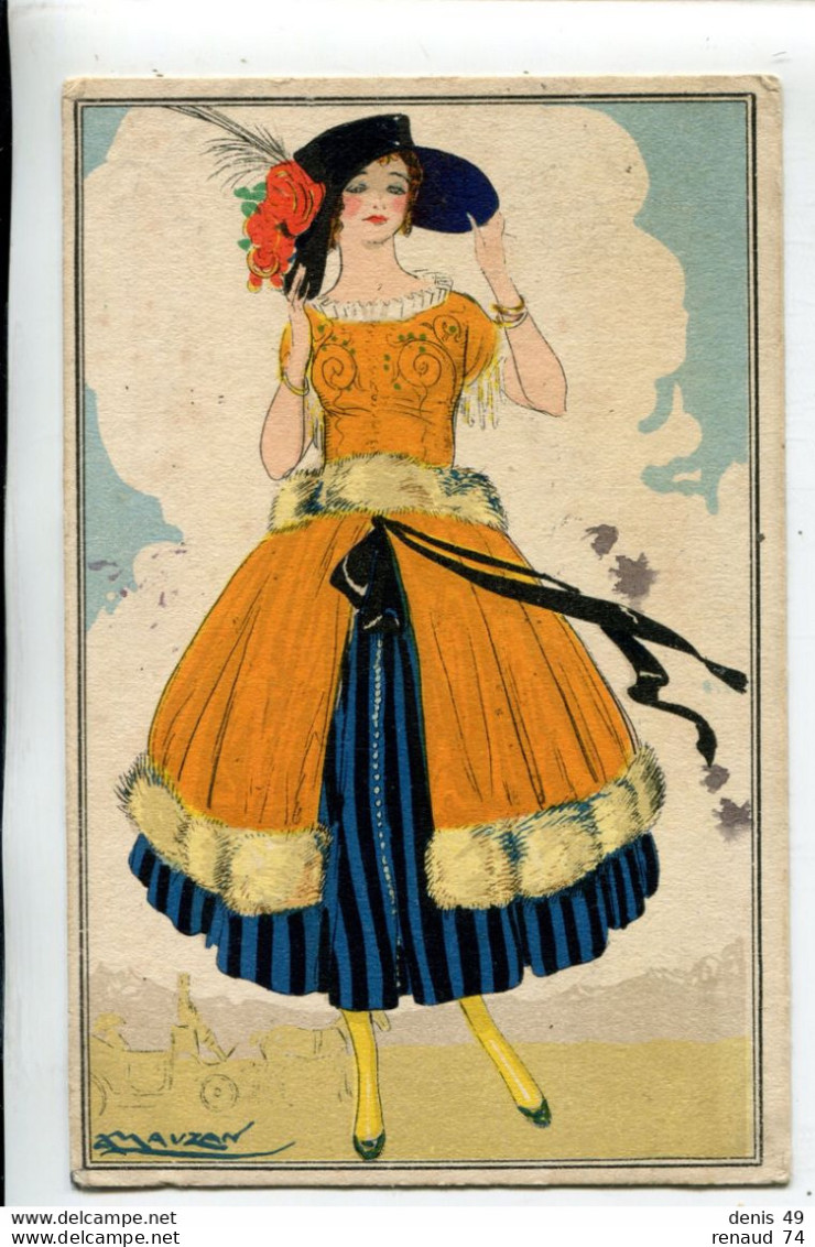 Mauzan Illustrateur Femme  Art Nouveau - Mauzan, L.A.