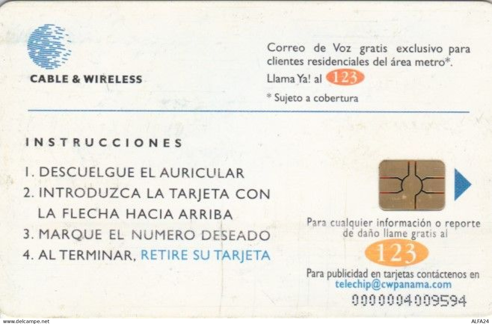 PHONE CARD- PANAMA (E57.8.5 - Panamá