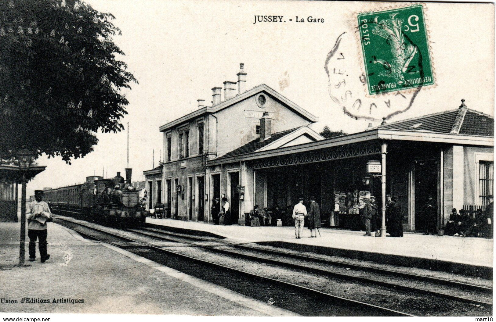 Carte Postale - JUSSEY (70) - La Gare - Train - 1910 - - Jussey