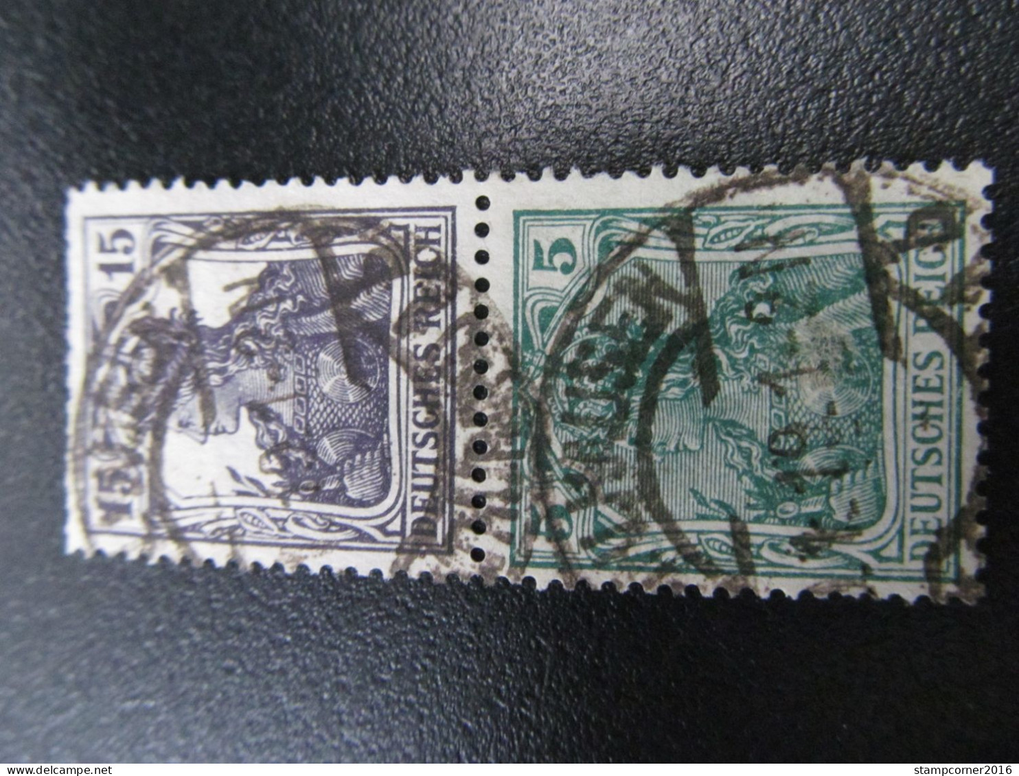 DR-ZD Nr. S6, 1917, Germania, Gestempelt, Mi 220€ *DEL279* - Carnets & Se-tenant