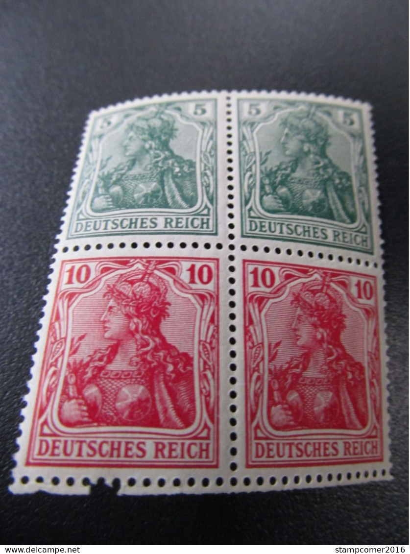 DR-ZD Nr. S4IIaa, 1916, Germania, Block, Postfrisch, Mi 140€ *DEL1009* - Postzegelboekjes & Se-tenant