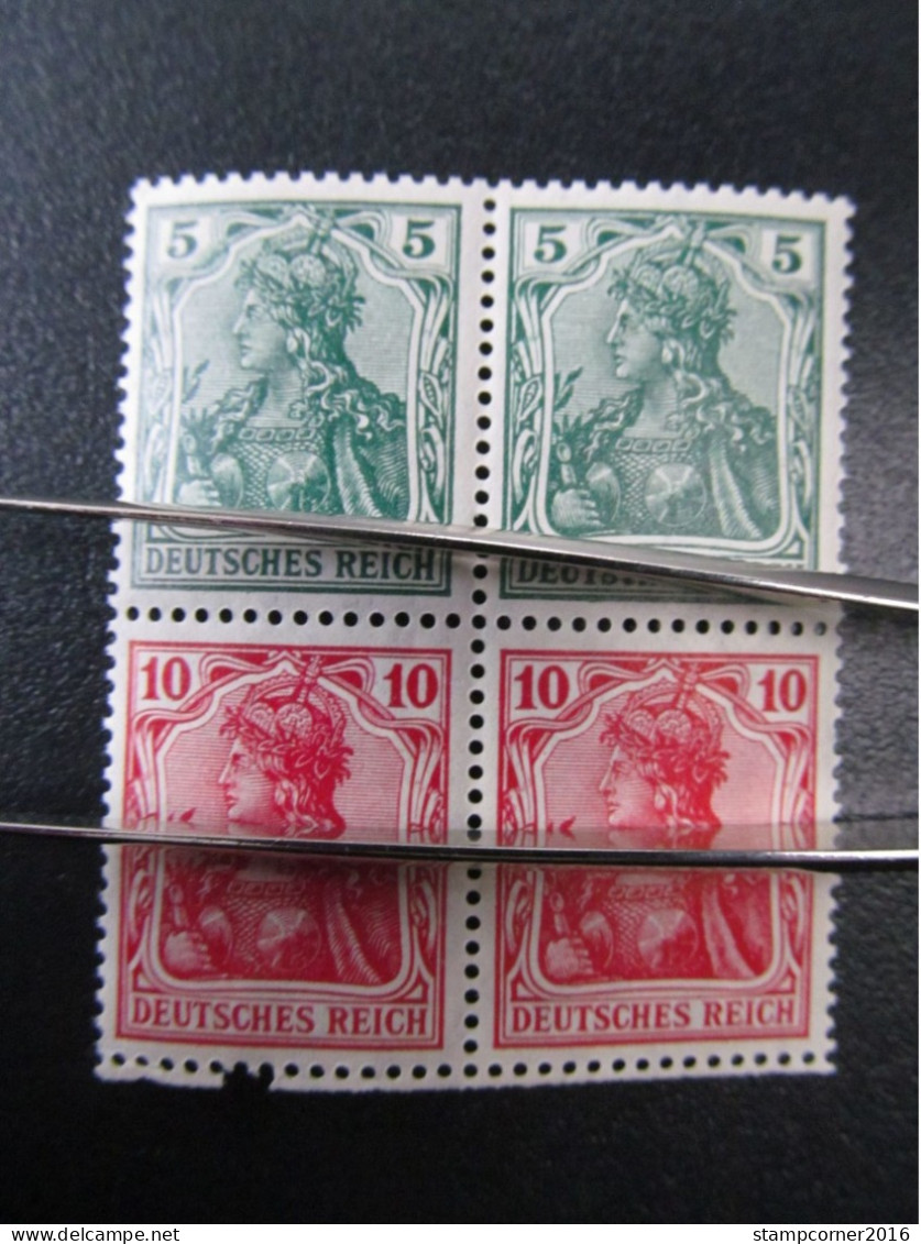 DR-ZD Nr. S4IIaa, 1916, Germania, Block, Postfrisch, Mi 140€ *DEL1009* - Cuadernillos & Se-tenant