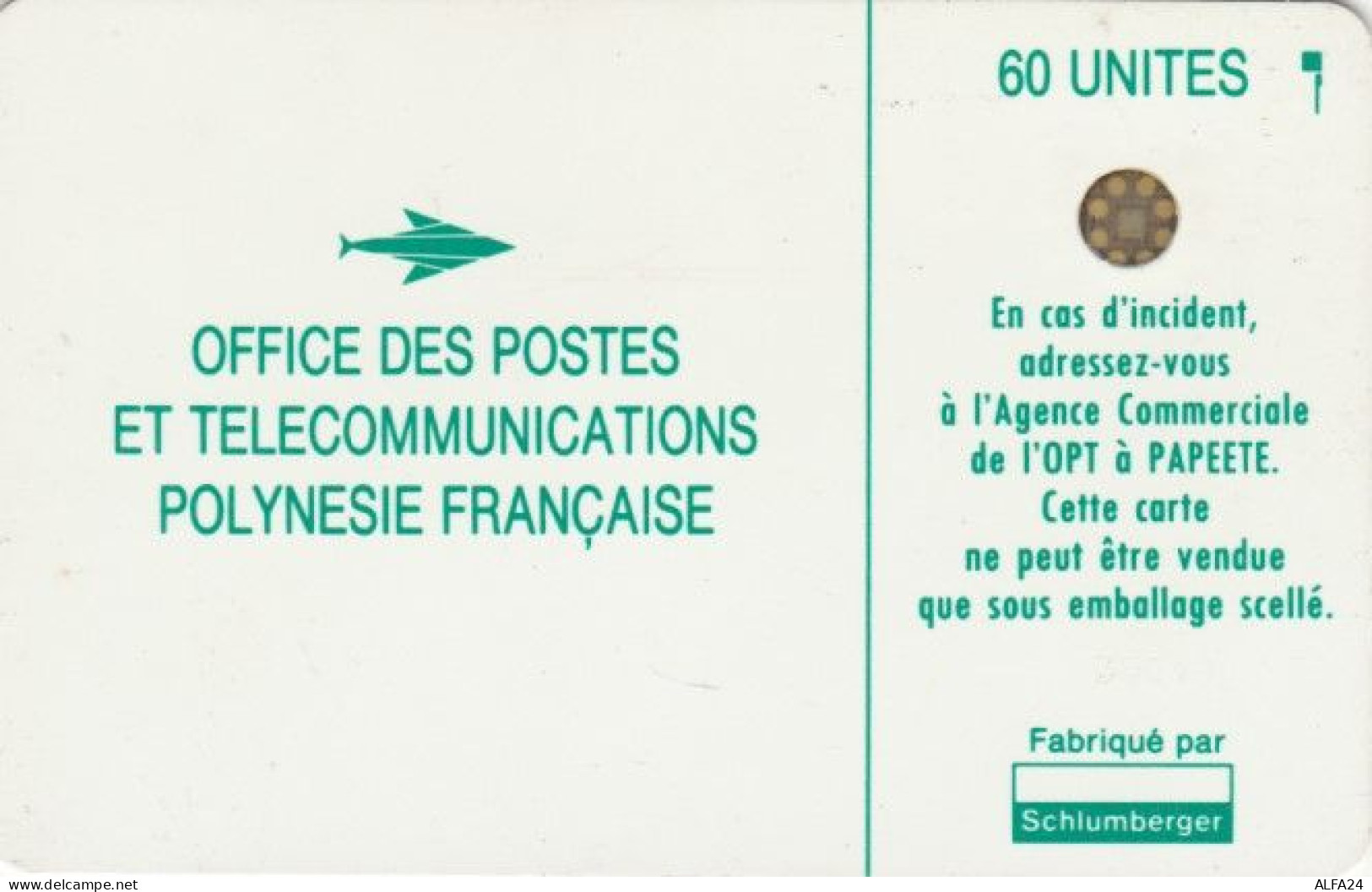 PHONE CARD POLINESIA FRANCESE (E60.22.6 - Polynésie Française