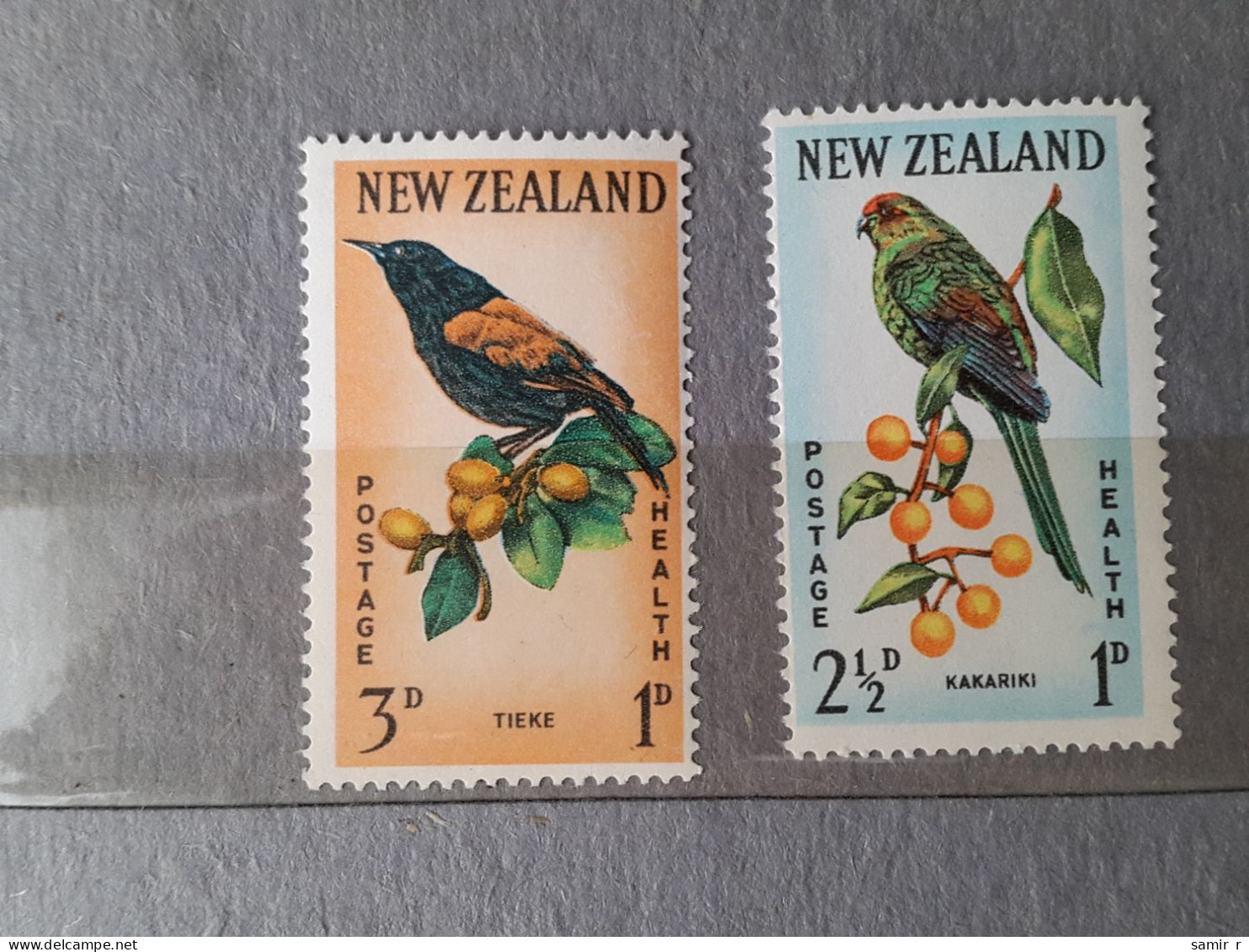 1962	New Zealand	Birds (F76) - Unused Stamps