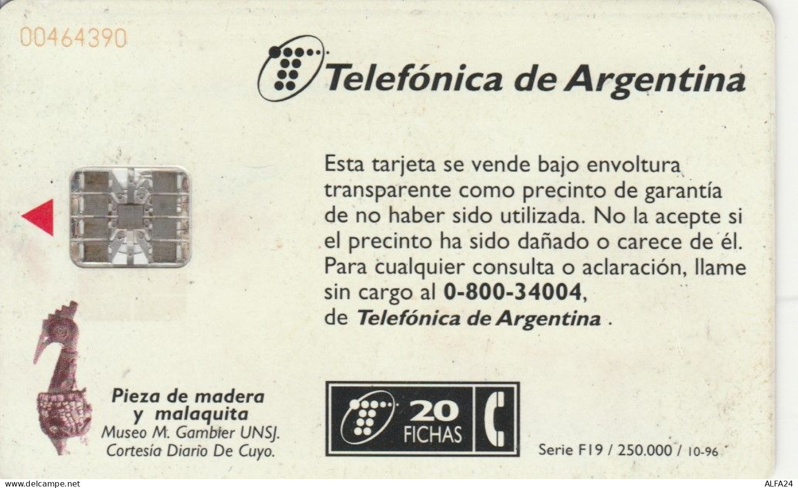 PHONE CARD ARGENTINA (E67.36.3 - Argentinië