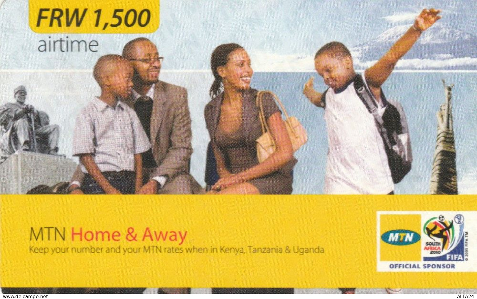 PREPAID PHONE CARD RWANDA (E67.44.4 - Rwanda