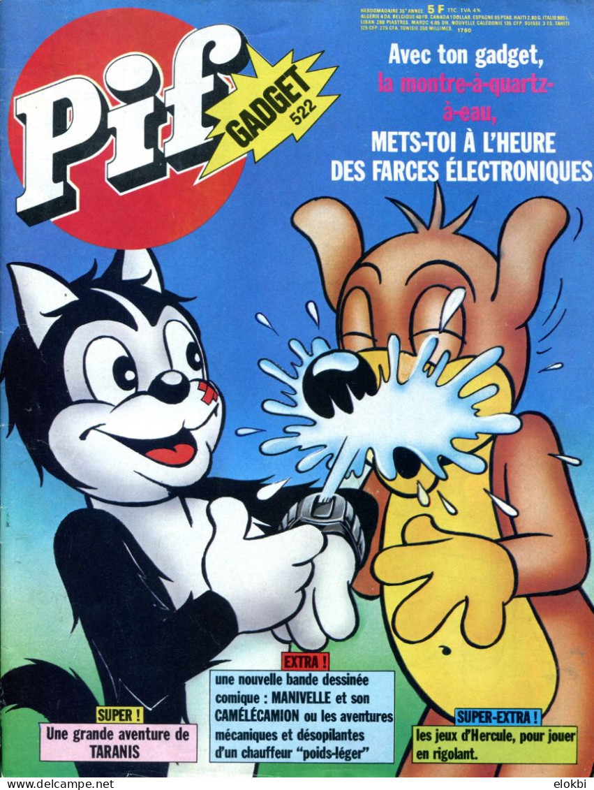 Pif Gadget N°522 De Mars 1979 - Taranis "Les Pirates Du Fleuve" - Loup-Noir "Un Héritage Tombé Du Ciel" - Pif Gadget