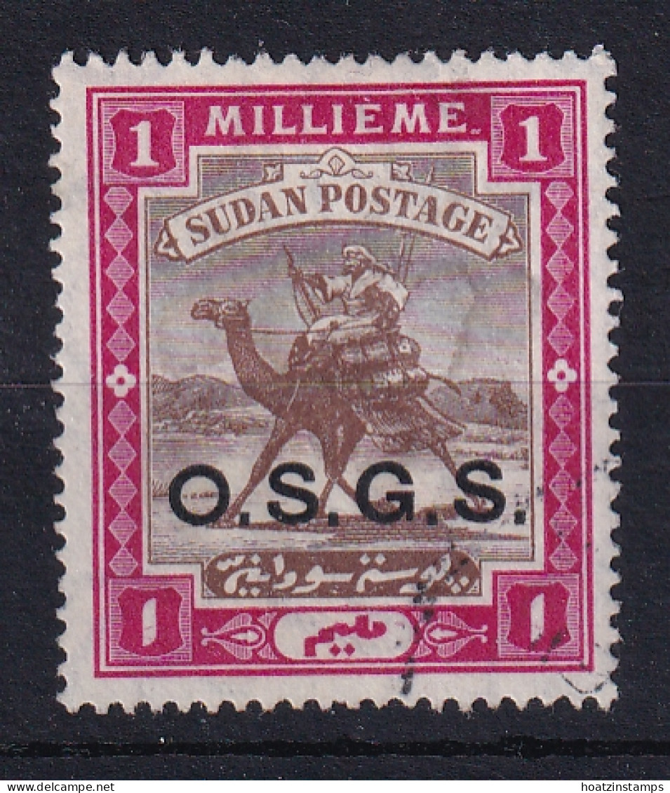 Sdn: 1903/12   Official - Arab Postman 'O.S.G.S.' OVPT  SG O5   1m   Used - Soedan (...-1951)