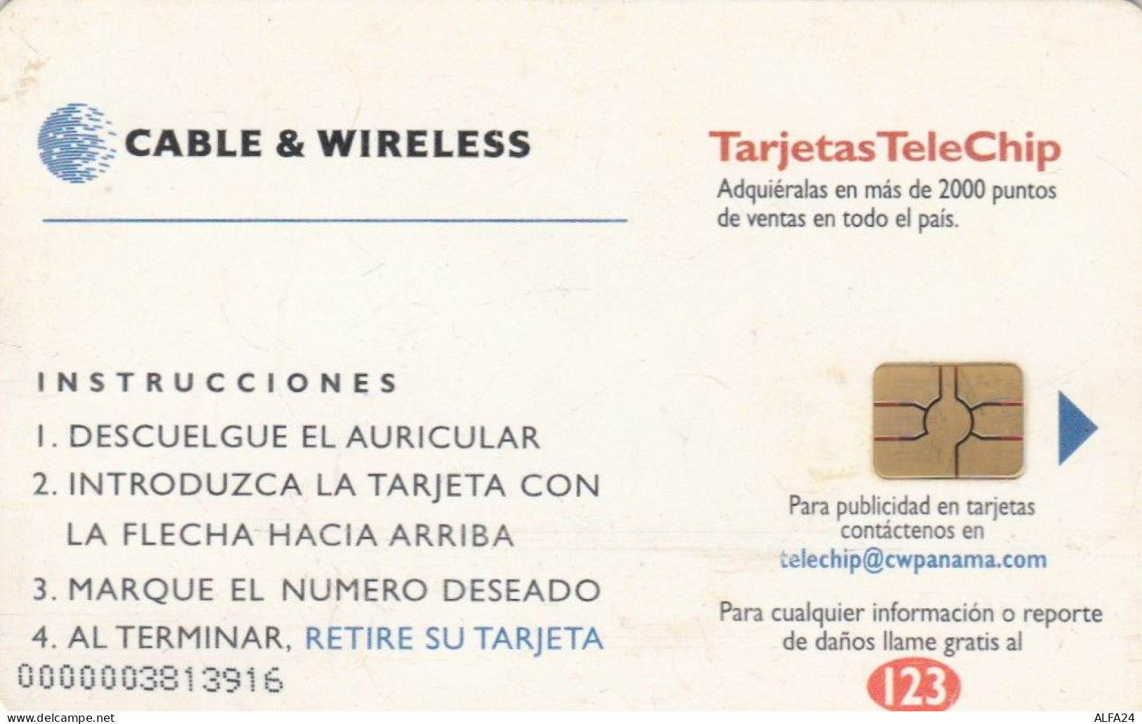 PHONE CARD PANAMA (E73.1.4 - Panama