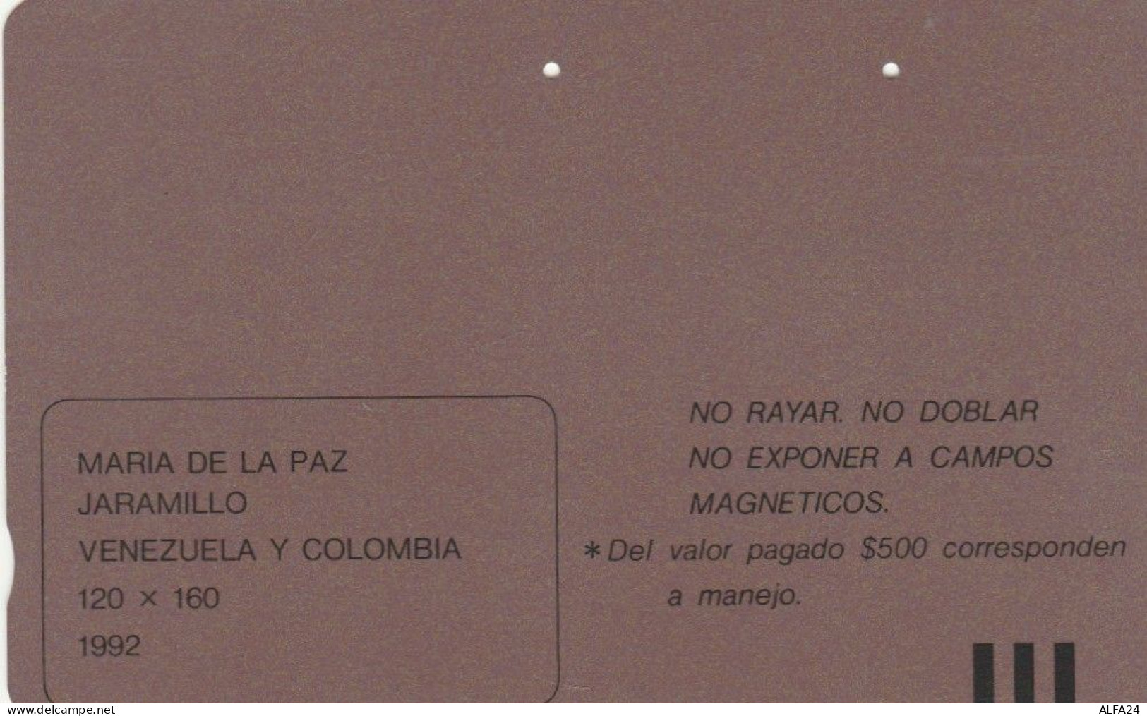 PHONE CARD COLOMBIA (E79.4.2 - Colombie