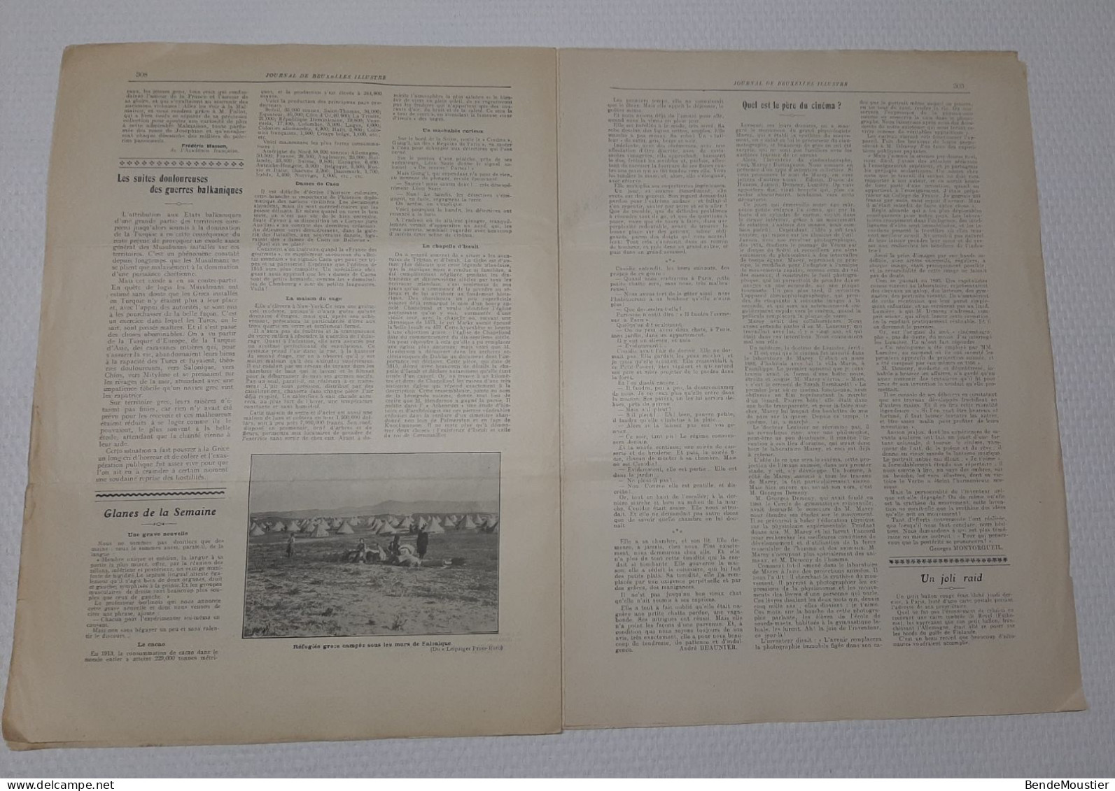 Journal De Bruxelles Illustré - Evêque S.G.Mgr Stillemans - Cyclisme  Manpaye - Otto -Michiels - Vanbever - 1914. - Allgemeine Literatur