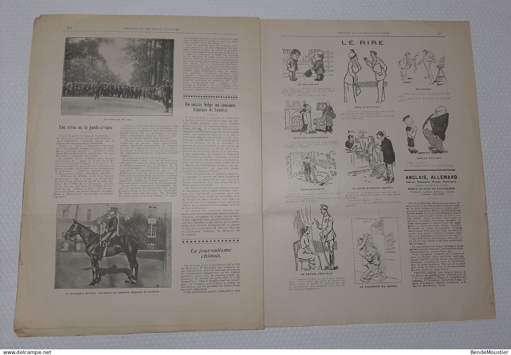 Journal De Bruxelles Illustré - Evêque S.G.Mgr Stillemans - Cyclisme  Manpaye - Otto -Michiels - Vanbever - 1914. - Informations Générales