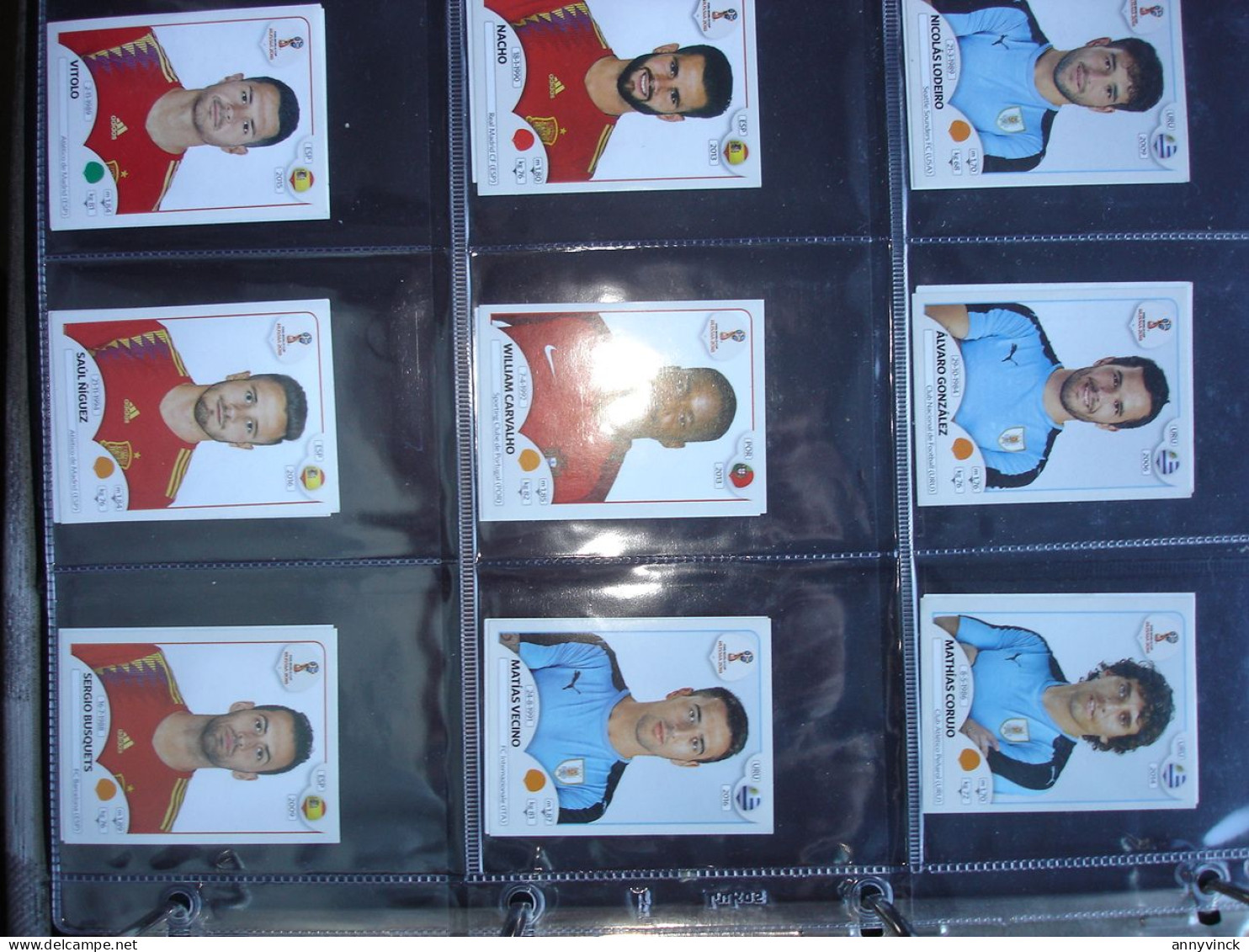 Panini & Familie 680 Losse Stickers Euro 2008/2016, Fifa World 2018 Met Dubbels & Red Devils Reeks 2014 Volledig - Niederländische Ausgabe