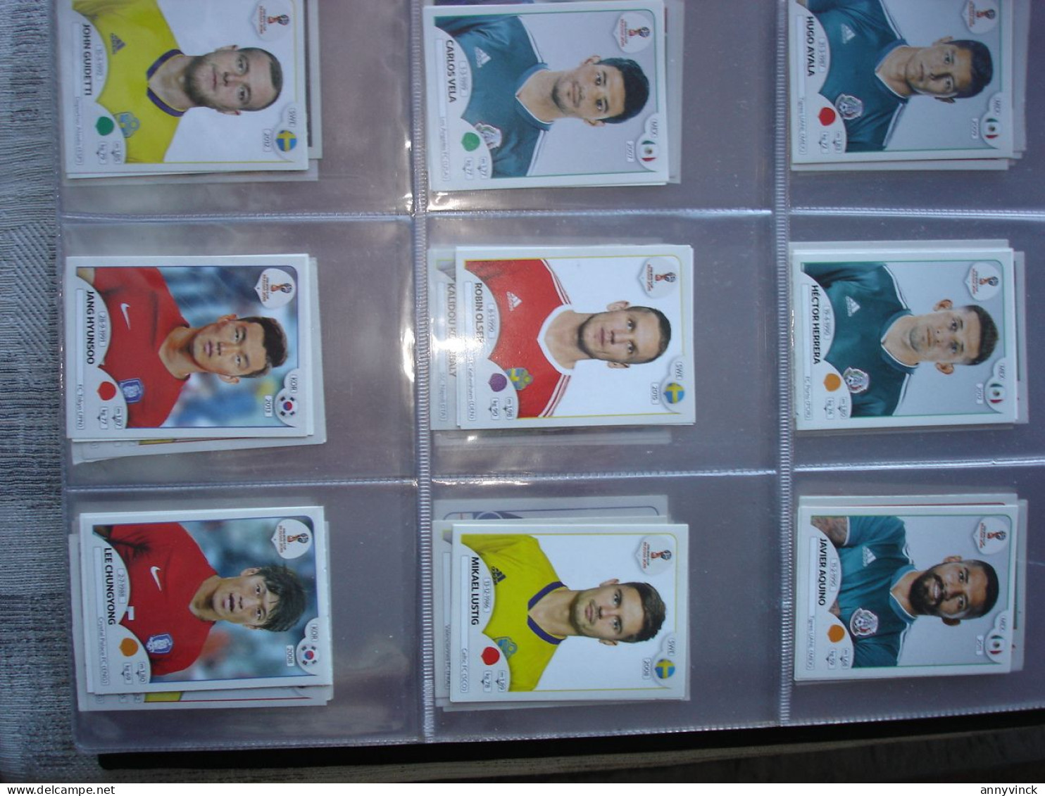 Panini & Familie 680 losse stickers Euro 2008/2016, Fifa world 2018 met dubbels & Red Devils reeks 2014 volledig