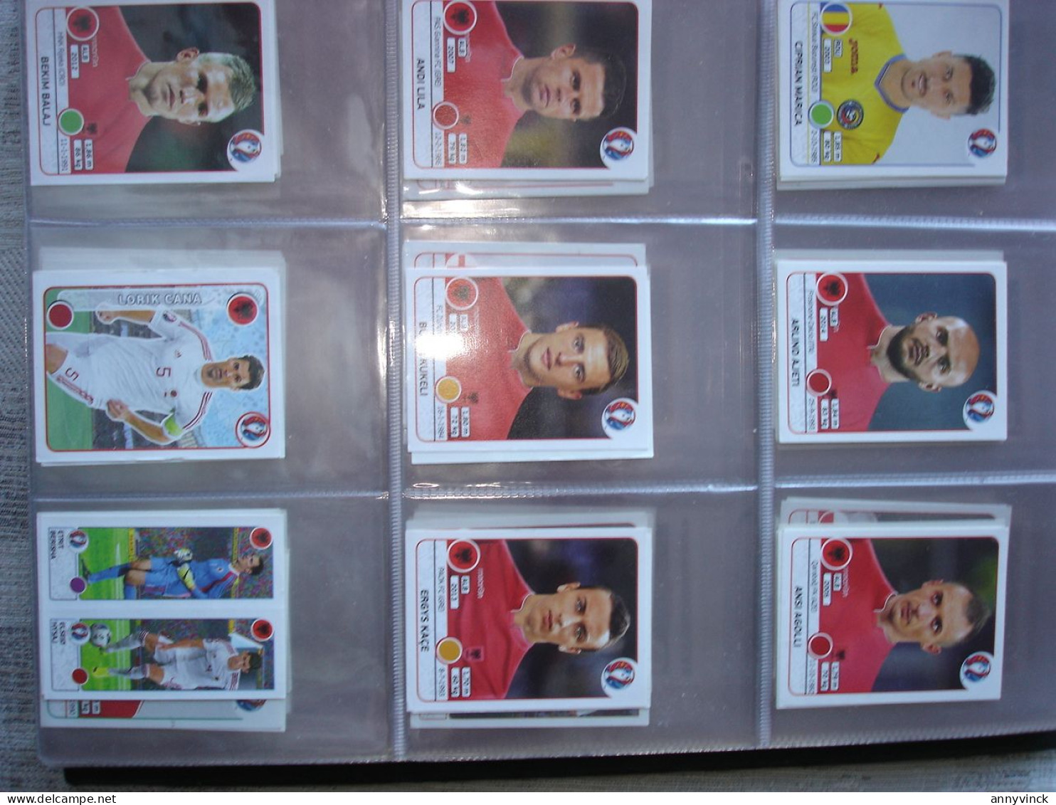 Panini & Familie 680 losse stickers Euro 2008/2016, Fifa world 2018 met dubbels & Red Devils reeks 2014 volledig