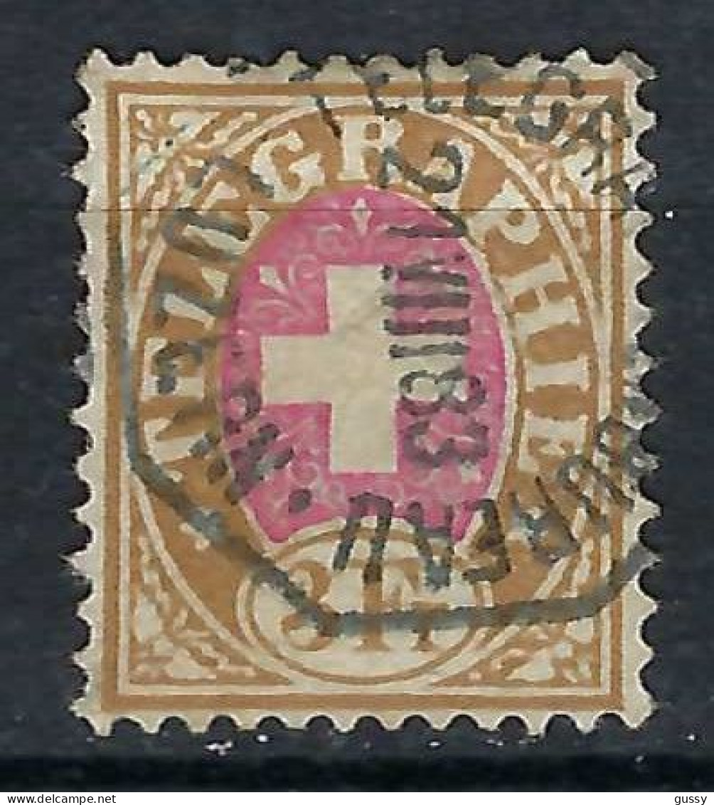 SUISSE Télégraphe Ca.1881: Les ZNr. 18 Obl. CAD "Luzern" - Telegraafzegels