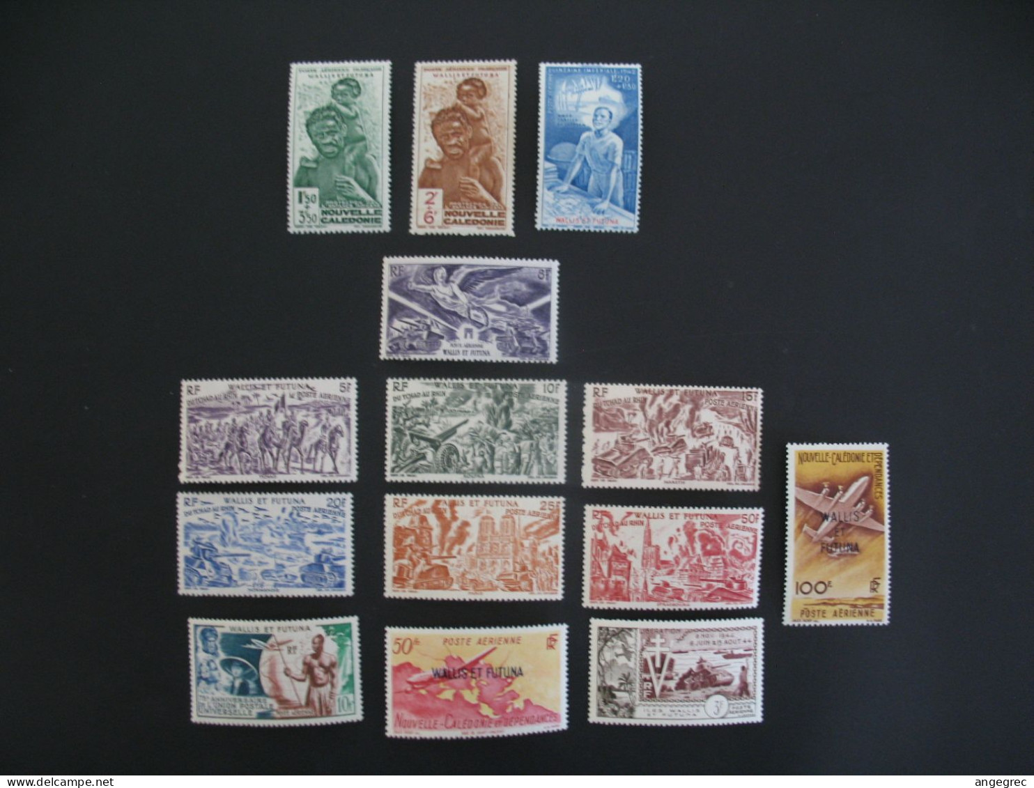 Wallis Et Futuna 1942 à 1954 Stamps French Colonies N° PA 1 à 14 Neuf ** C: 90 € - Neufs
