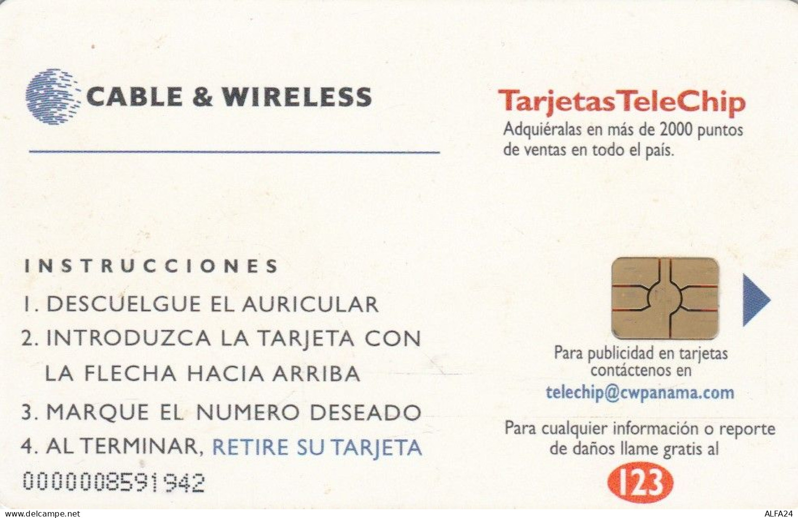 PHONE CARD PANAMA (E84.22.5 - Panama