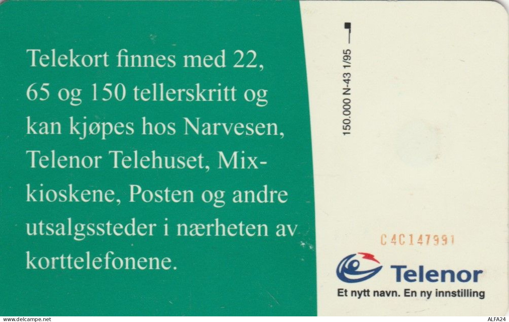 PHONE CARD NORVEGIA (E86.23.5 - Norway