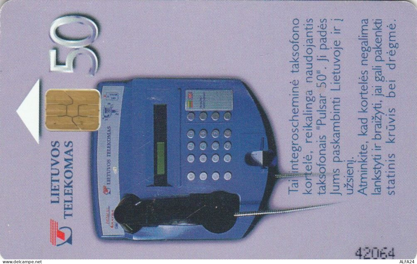 PHONE CARD LITUANIA (E89.20.6 - Lituania