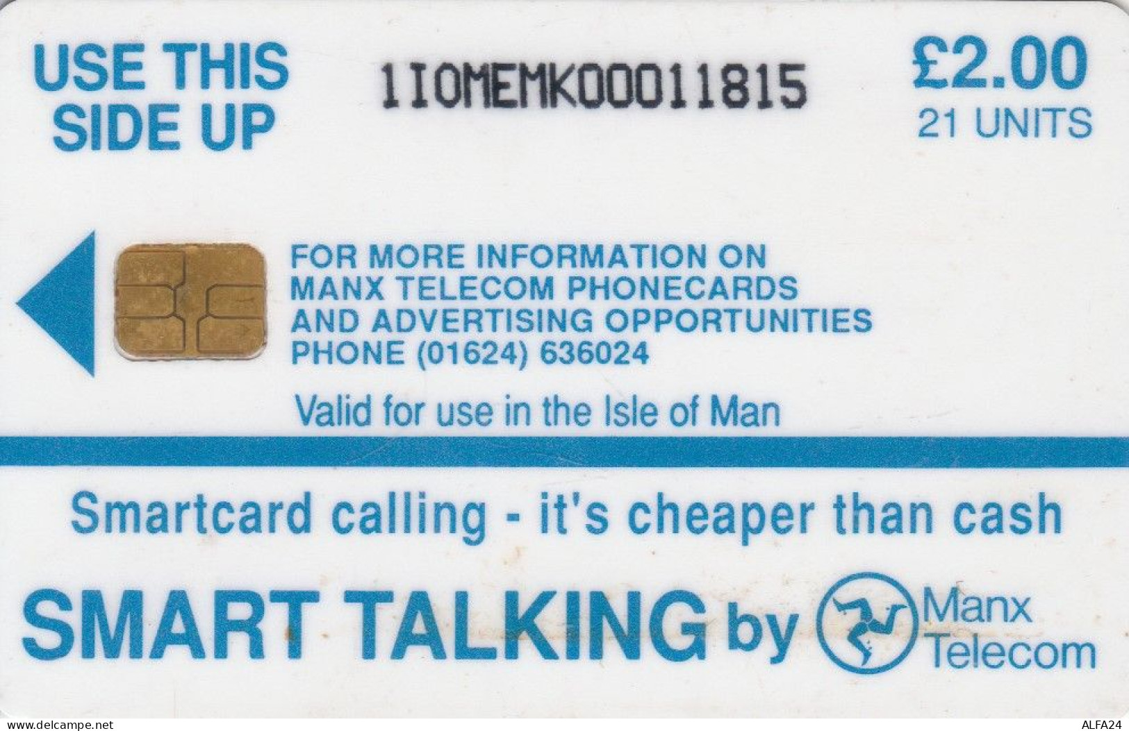 PHONE CARD ISOLA MAN (E89.15.3 - [ 6] Isle Of Man