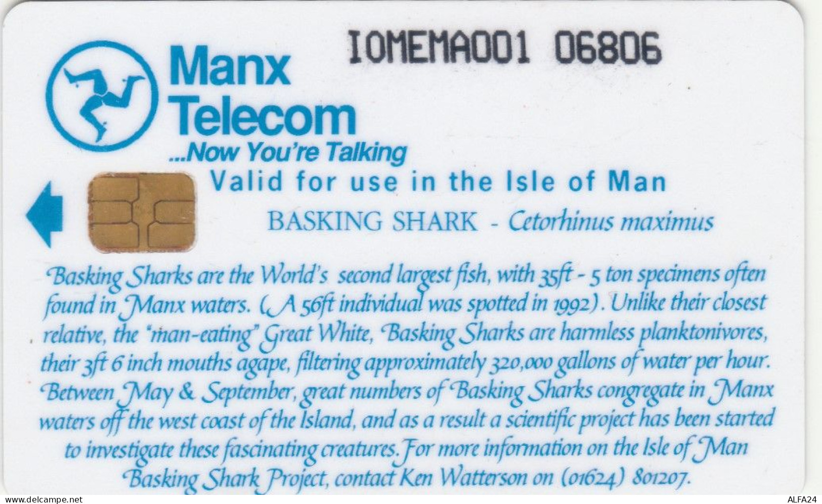 PHONE CARD ISOLA MAN (E89.14.6 - Eiland Man