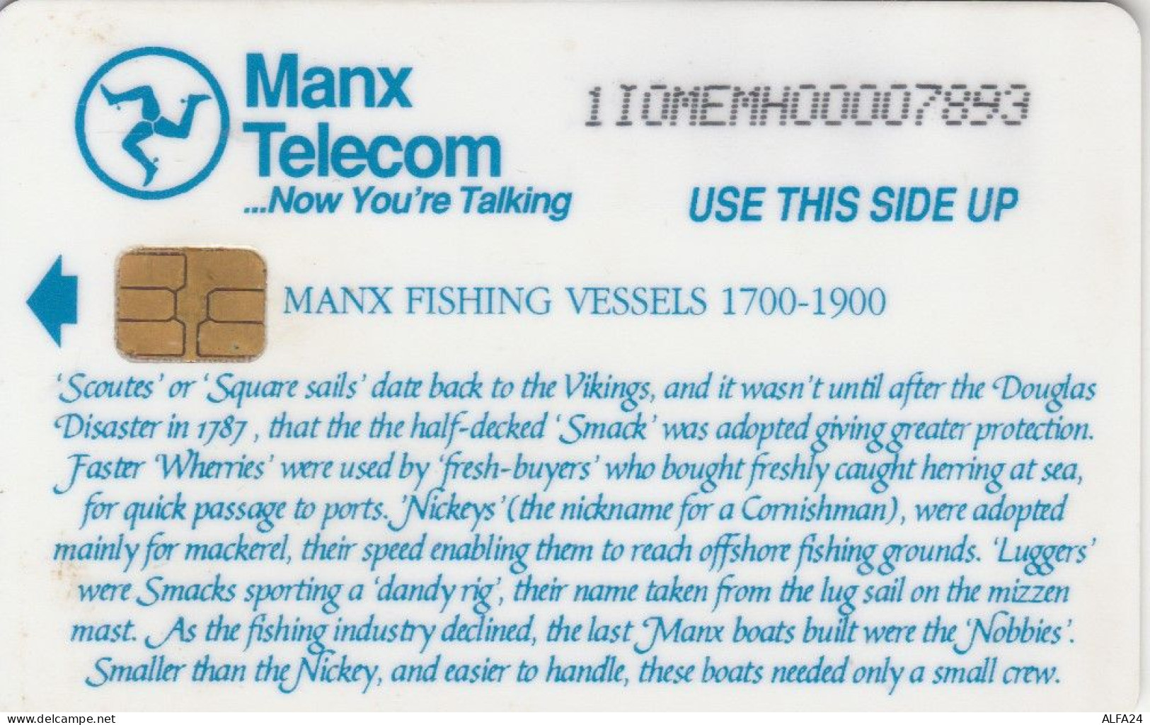 PHONE CARD ISOLA MAN (E89.13.1 - Eiland Man