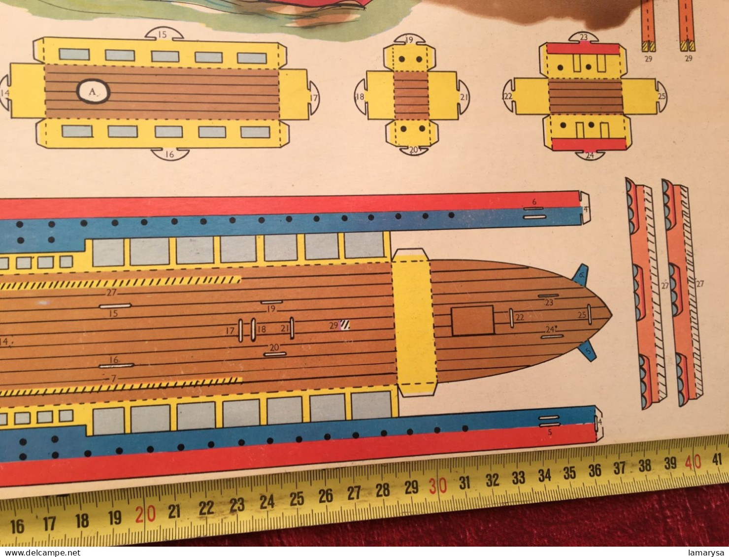 Navire Bateau Caboteur Ile-de-Beauté Corse Découpages De Sylvain & Sylvette-Editions Fleurus-Jouet-Jeux De Construction - Autres & Non Classés