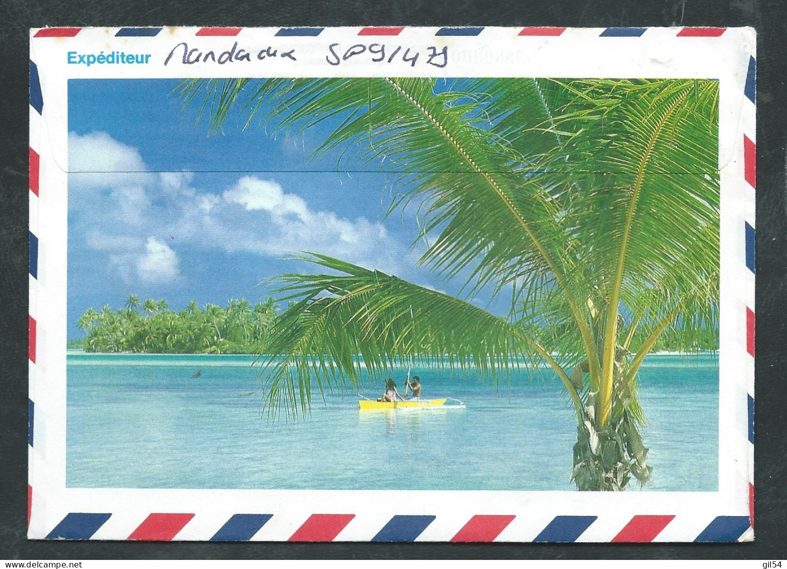 Lsc Affran./ Timb. Polynésie-  Affranchie Pour La France  En 1988 Pb19004 - Lettres & Documents