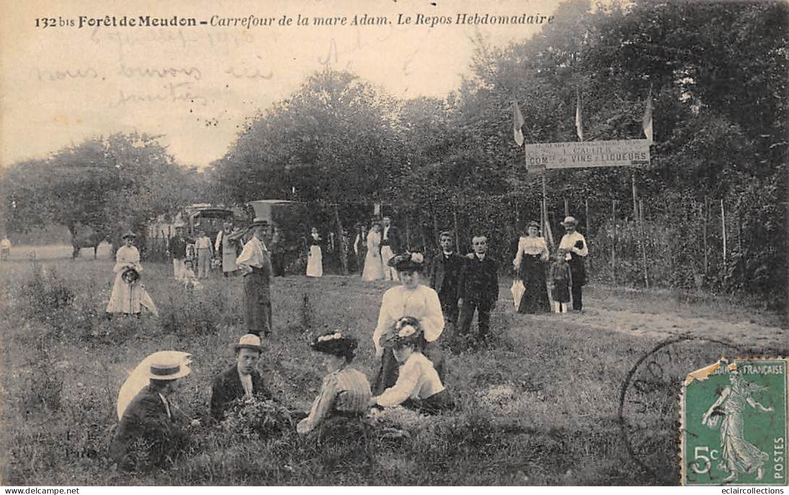 Meudon         92         Forêt. Carrefour De La Mare Adam. Repos Hebdomadaire  N° 132     (voir Scan) - Meudon