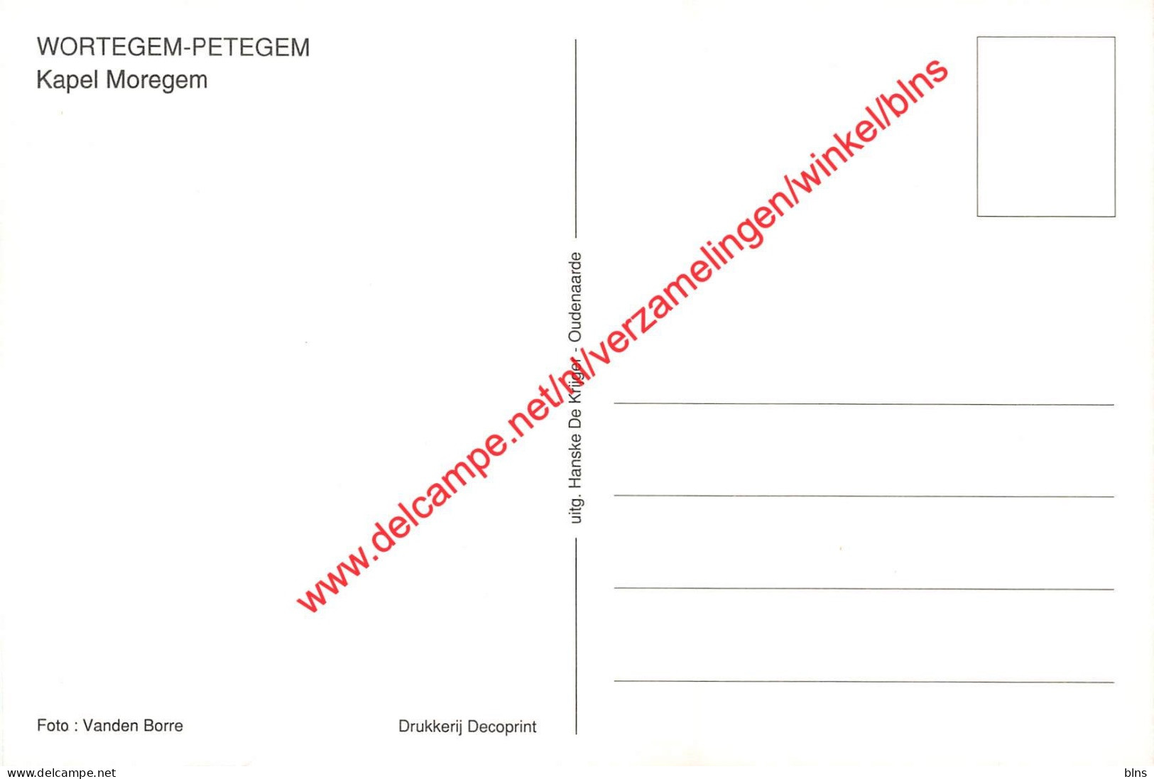 Kapel Moregem - Wortegem-Petegem - Wortegem-Petegem