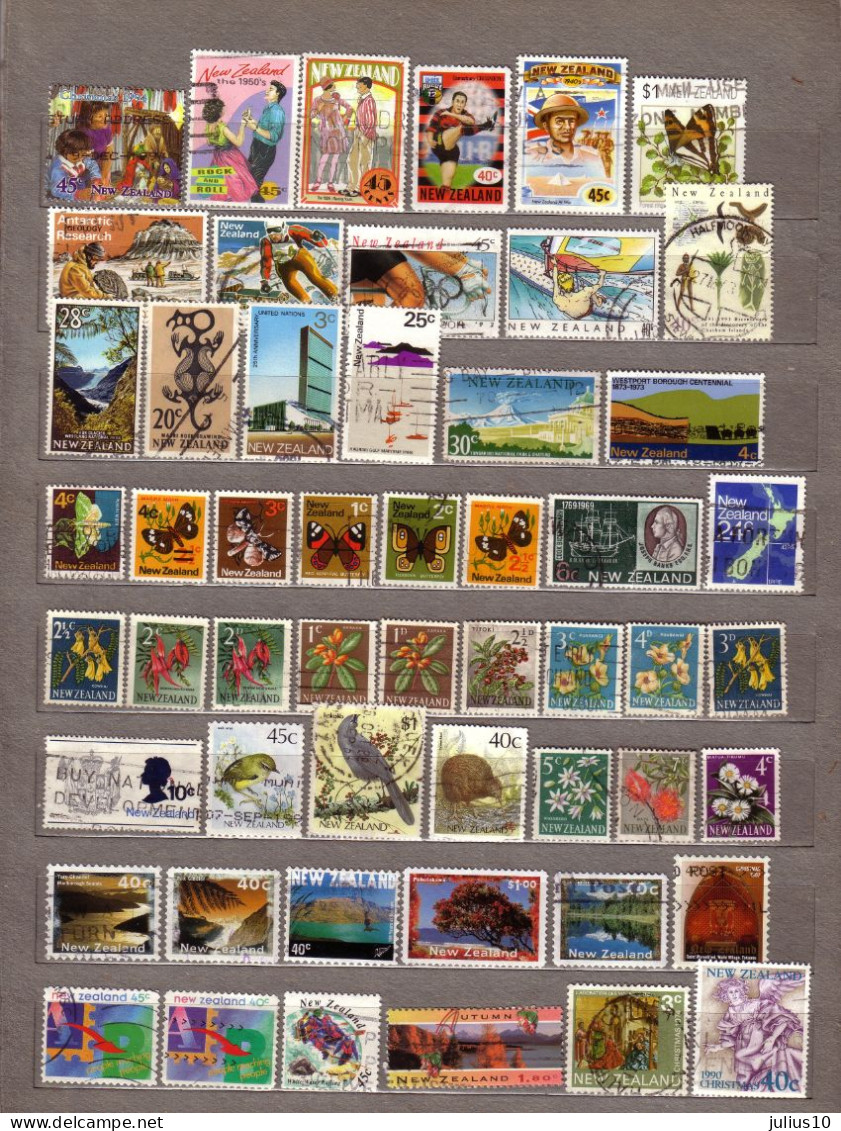 NEW ZEALAND 49 Used (o) Different Stamps Lot #1566 - Collections, Lots & Series