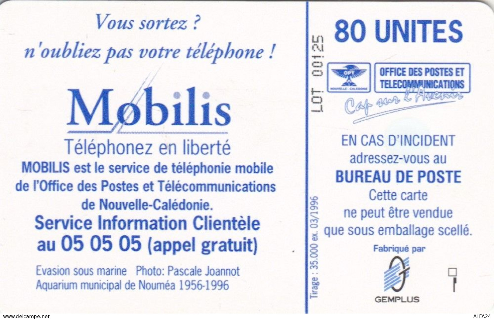 PHONE CARD NUOVA CALEDONIA  (E99.10.7 - Nouvelle-Calédonie