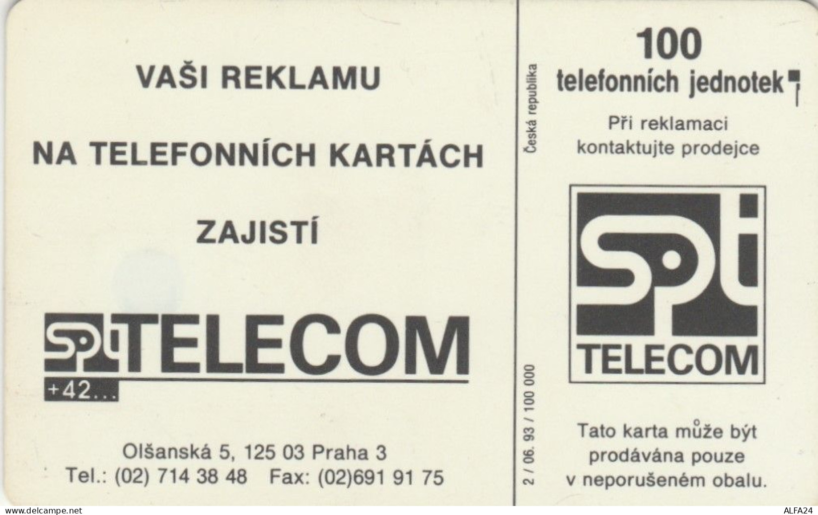 PHONE CARD REPUBBLICA CECA  (E100.17.8 - Czech Republic