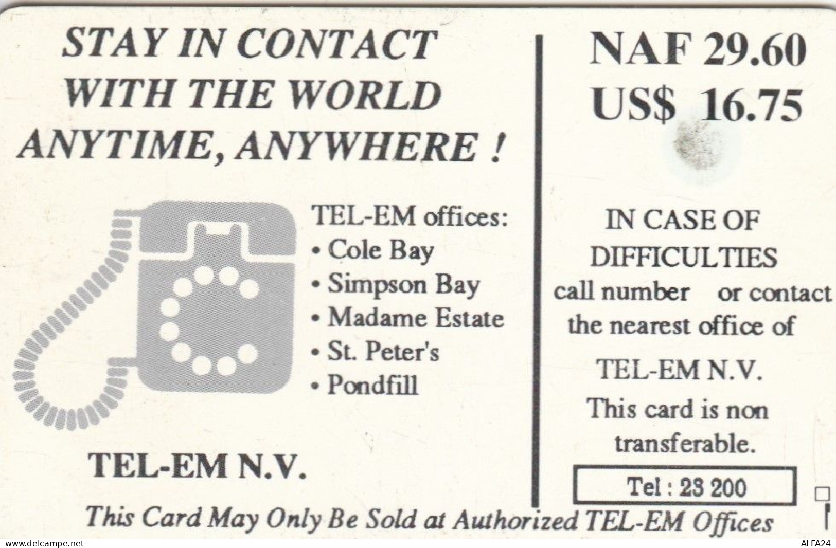 PHONE CARD ANTILLE OLANDESI  (E100.4.3 - Antilles (Neérlandaises)