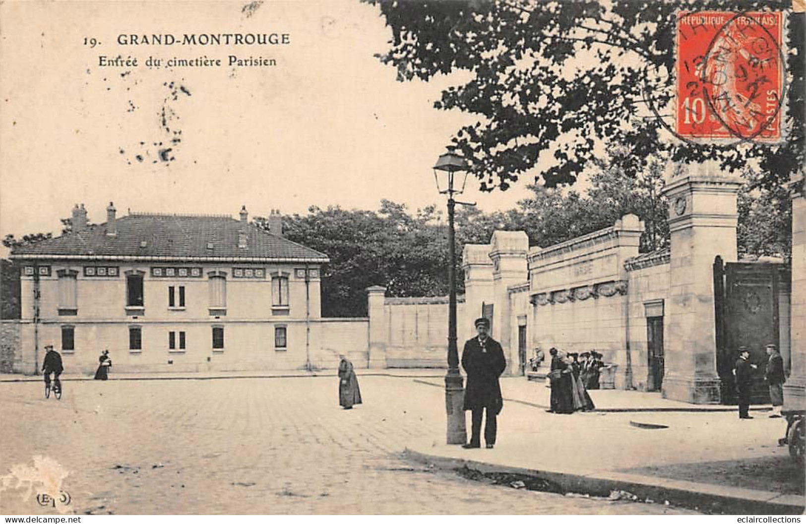 Montrouge         92        Entrée Du Cimetière Parisien    N° 19           (voir Scan) - Montrouge