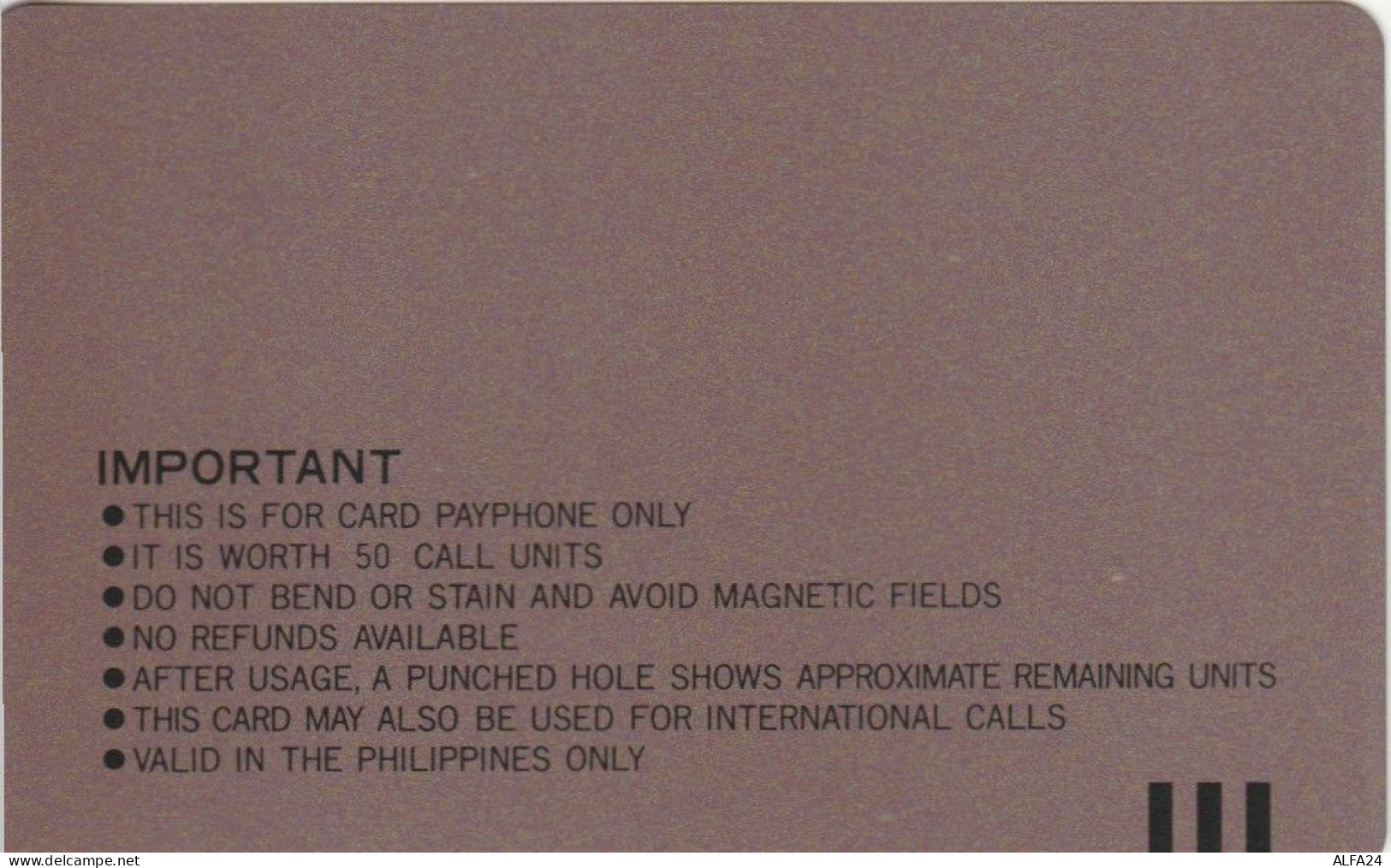 PHONE CARD FILIPPINE  (E102.14.5 - Philippines