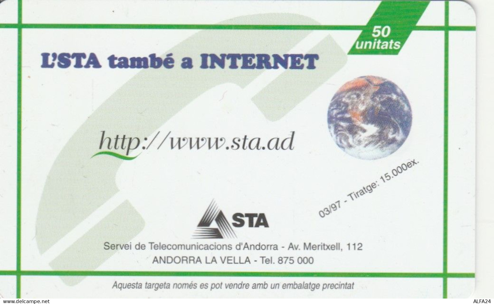 PHONE CARD ANDORRA (E104.32.7 - Andorra