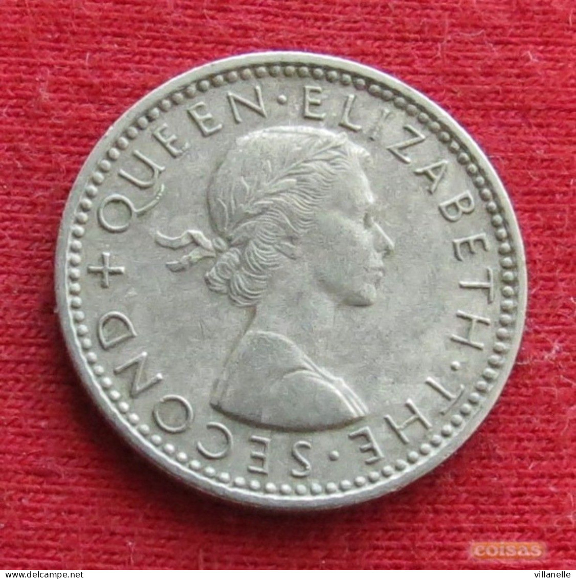 New Zealand 6 Pence 1958 KM# 26.2 *V1T Sixpence Nova Zelandia Nuova Zelanda Nouvelle Zelande Six - New Zealand