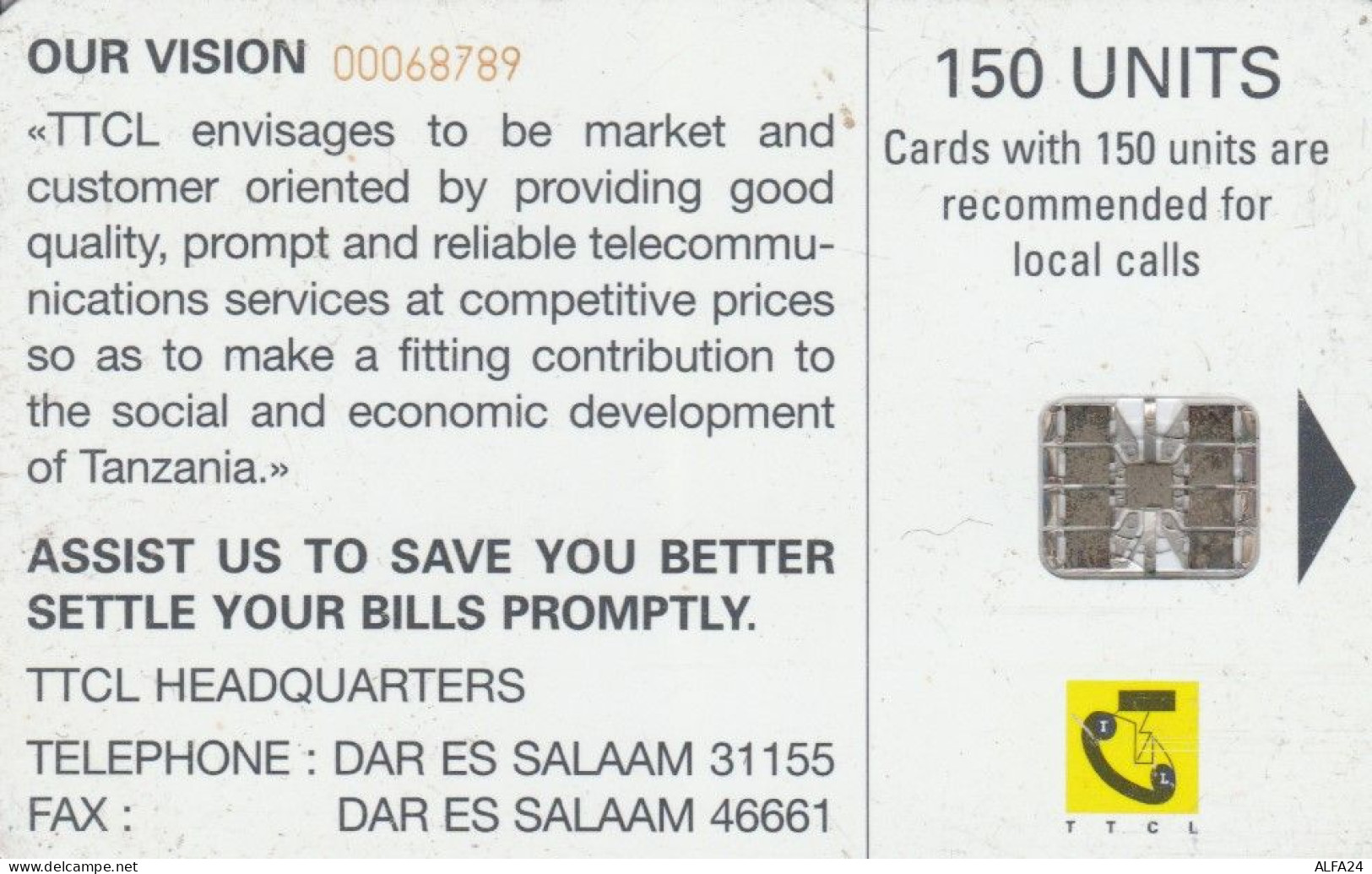 PHONE CARD TANZANIA  (E106.17.7 - Tanzanie