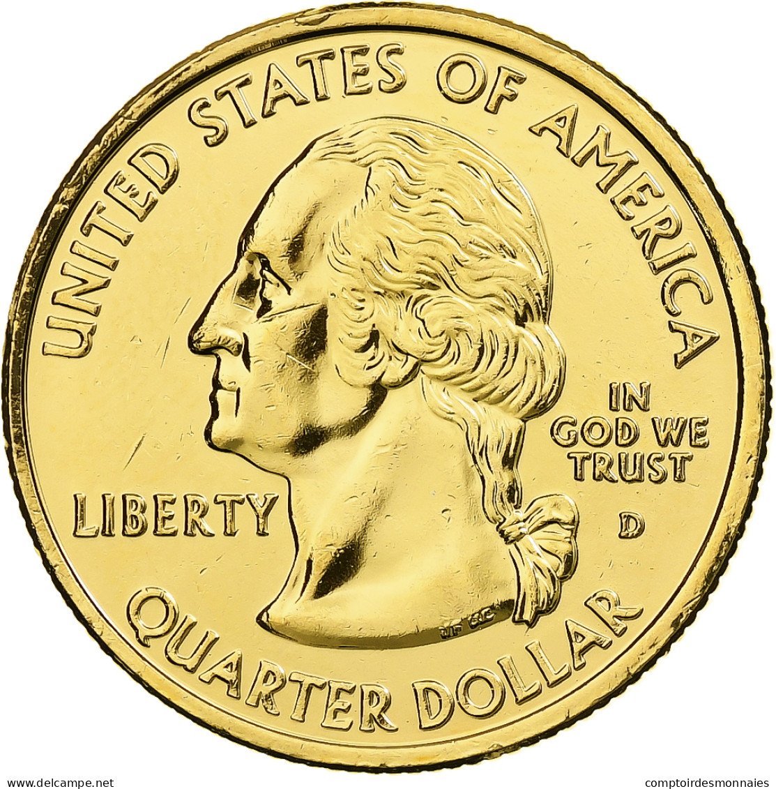 États-Unis, Maine, Quarter, 2003, U.S. Mint, Denver, Golden, FDC, Cupronickel - 1999-2009: State Quarters