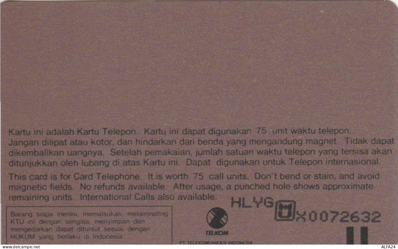 PHONE CARD INDONESIA  (E108.52.5 - Indonesia