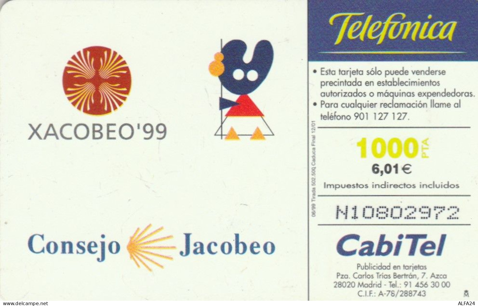 PHONE CARD SPAGNA  (E108.42.8 - Commemorative Advertisment