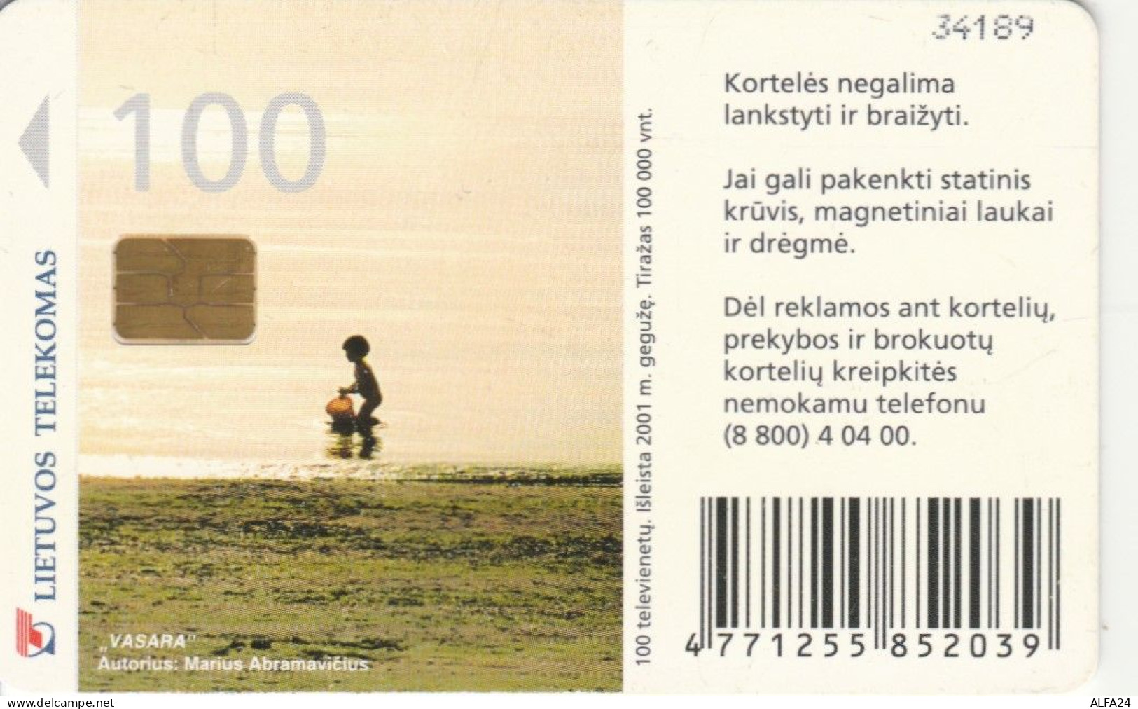 PHONE CARD LITUANIA  (E108.31.1 - Litauen
