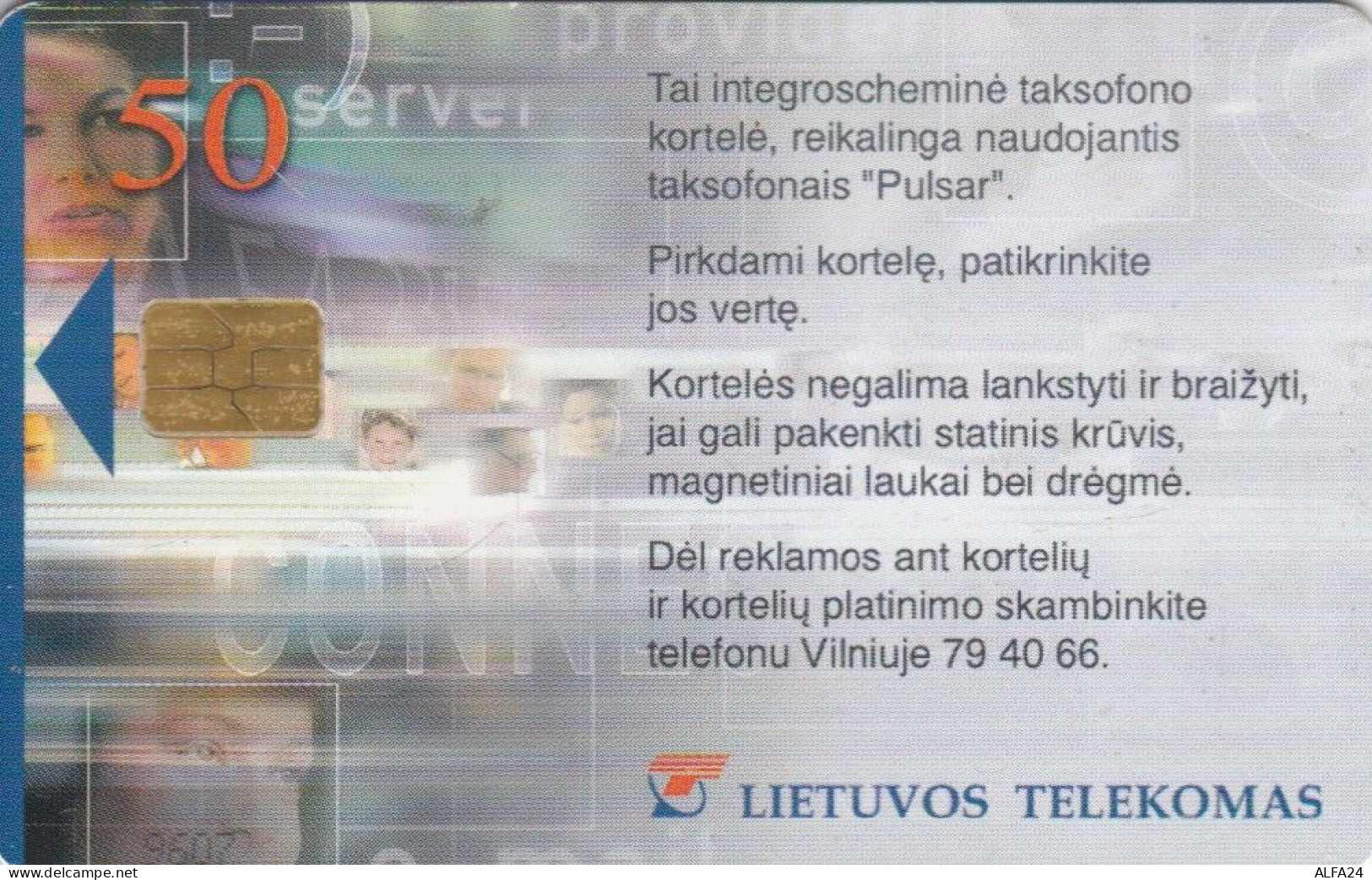 PHONE CARD LITUANIA  (E108.26.1 - Litauen