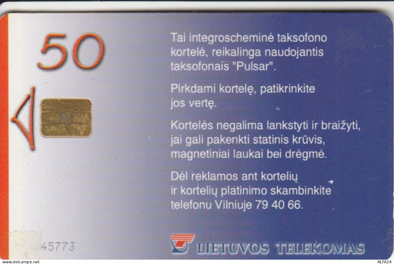 PHONE CARD LITUANIA  (E108.25.1 - Lithuania