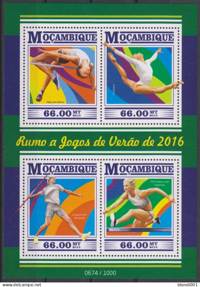 Olympics 2016 - Athletics - MOCAMBIQUE - S/S MNH - Sommer 2016: Rio De Janeiro